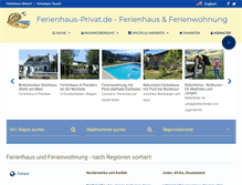 Tablet Screenshot of ferienhaus-privat.de