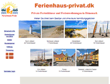 Tablet Screenshot of ferienhaus-privat.dk